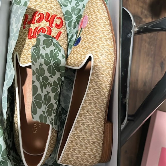 Kate Spade  Loafers  left says Mon Cheri right has 4, cherries - Picture 2 of 11